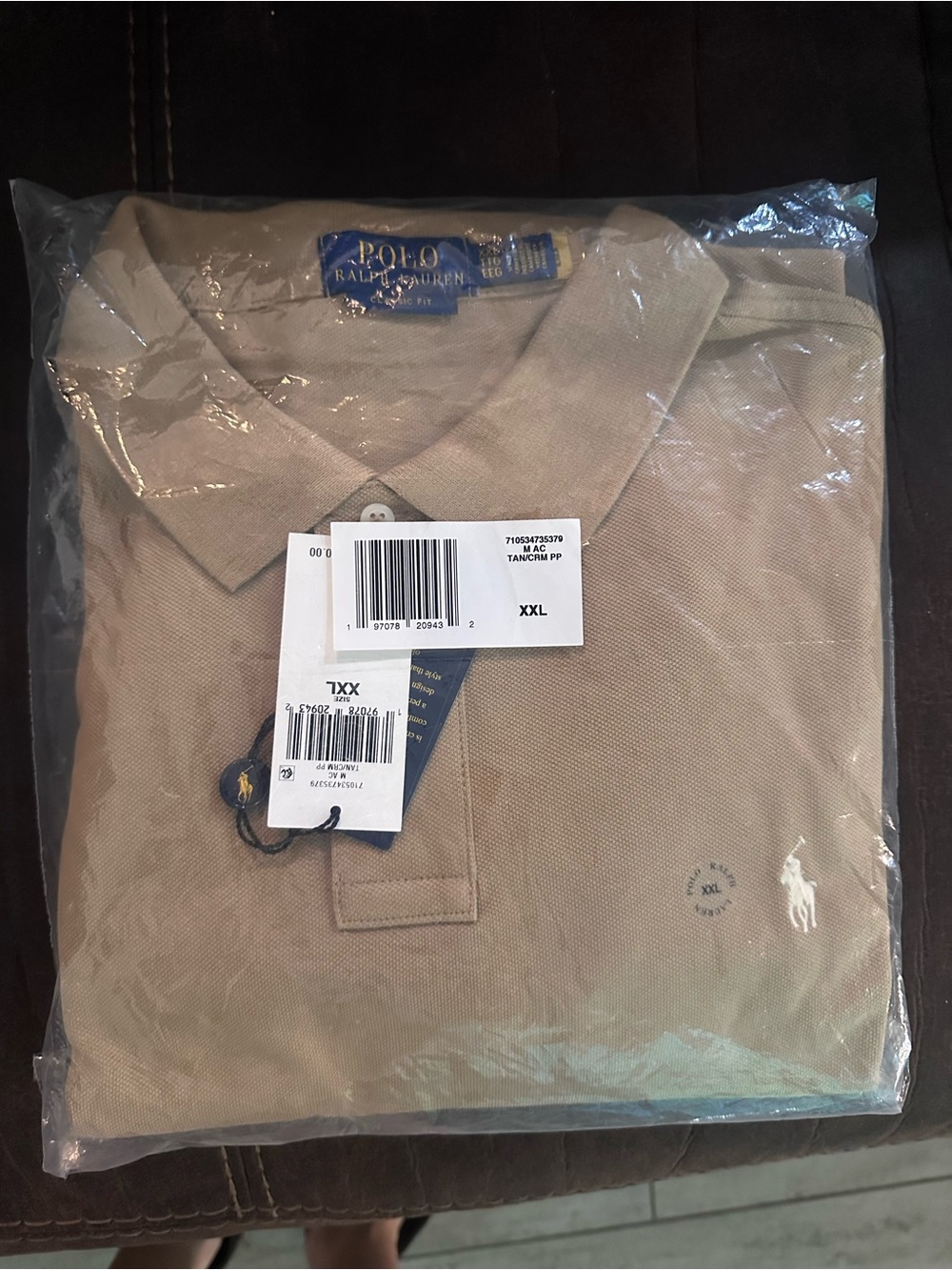 Ralph Lauren Men's Polo Shirt in Tan - Picture 4 of 4